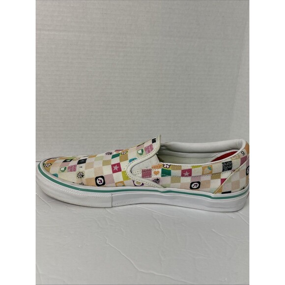 Vans Skate Slip-On LTD Skateboard Shoe Frog White Size 9.5 Men Rare Hard To Find - Picture 4 of 13